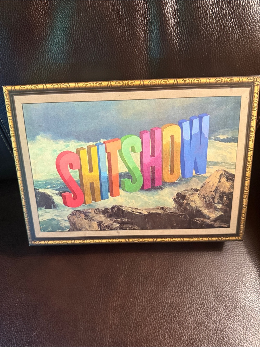 Fred 500 piece puzzle. “shitshow” by artist Wayne white. Complete with poster
